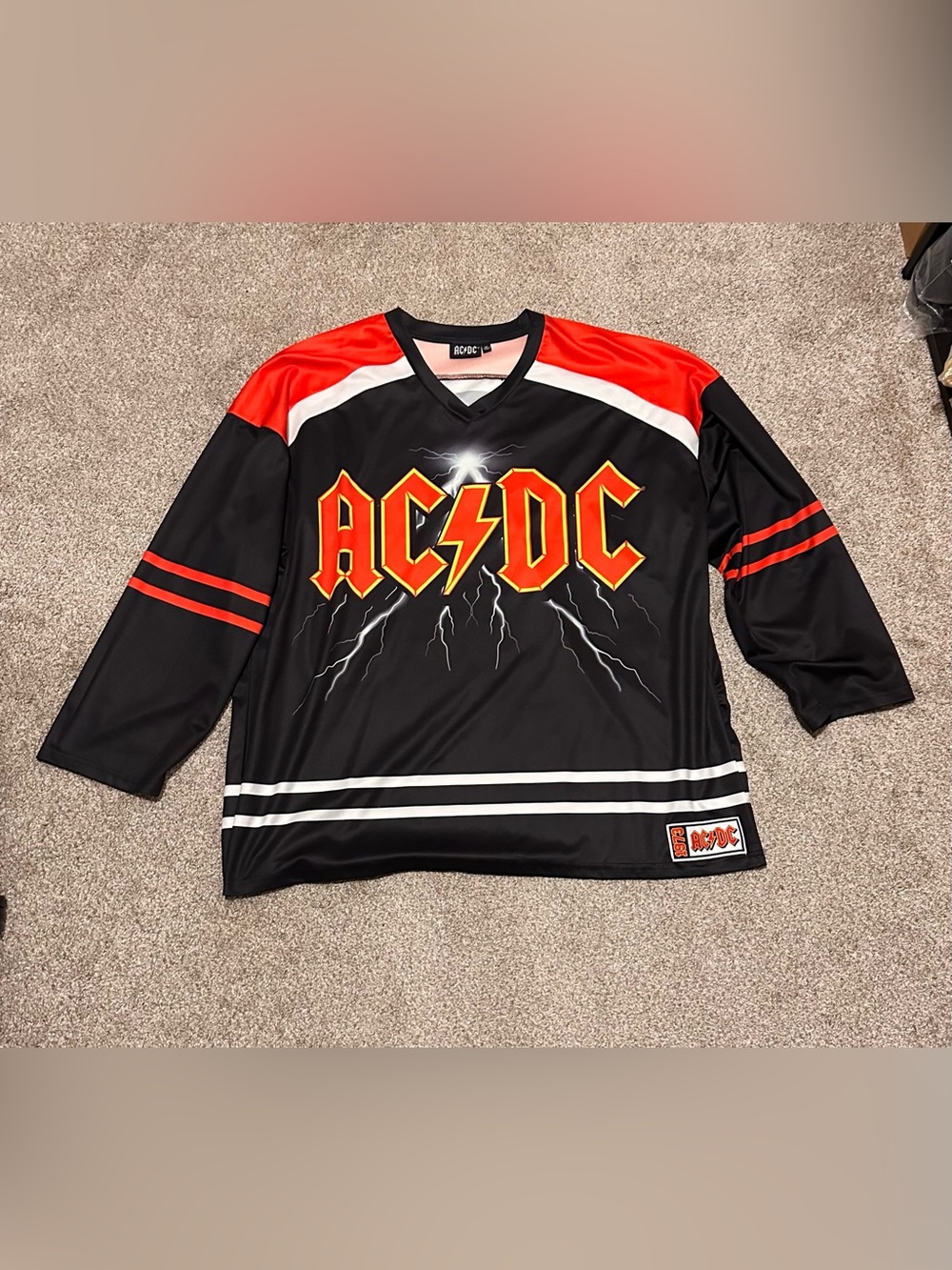 AC/DC Black Long Sleeve Jersey Shirt